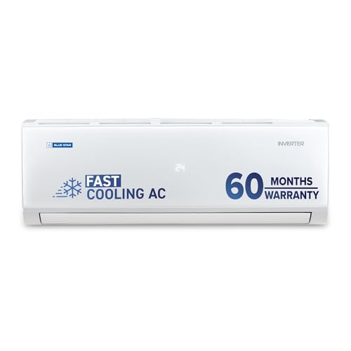 Image of Blue Star 1.5 Ton 5 Star,New star rated, Inverter Split AC (Copper, Convertible 5 in 1 Cooling, DigiQ Hepta Sensor, Dust Filter, Self Diagnosis, IE518PNU, White)
