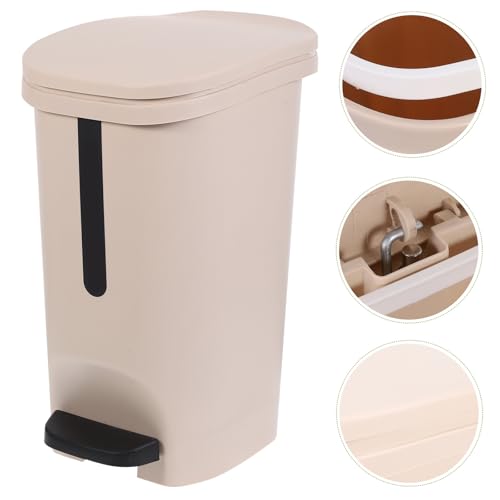 Cabilock bote de basura con pedal 10 L khaki miniatura 6