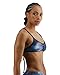 TYR Women's Standard Durafast Elite Tieback Swim Bikini Top, Blue Ice, X-Small