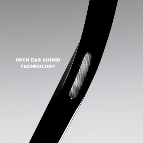 Image of Jodykoes Open media 8 in modal Smart Glasses with Built-in Speakers, Voice Assistant & Prescription Lenses | Square Bluetooth Audio Eyewear (Blue)
