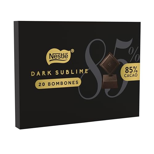 NESTLÉ DARK Sublime Bombones de Chocolate negro 85% Estuche 144g