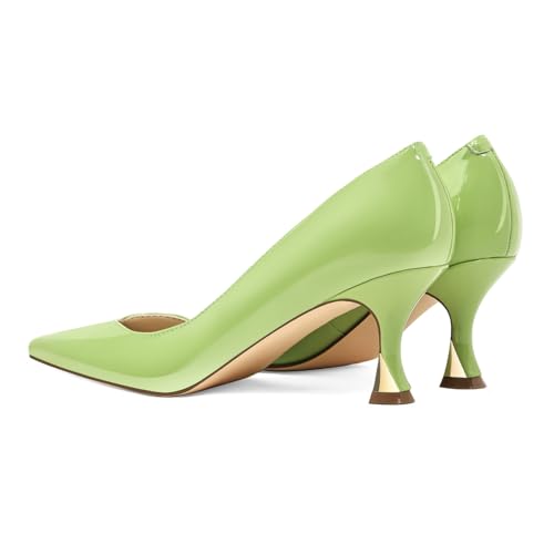 Image of Women Low Kitten Heels Women's Dressy Pumps Pointed Closed Toe Elegant Wedding Pumps Formal Work Office Comfortable Shoes Classic Pumps for Women