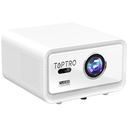 Image of TOPTRO Legend Smart Projector 4K Ultra HD Support, 30000 Lumens, 1080p Native, Auto (Focus+Keystone) Android 12, 2GB RAM 64GB, HDMI ARC, YouTube Hotstar PrimeVideo, WiFi 6 BT 5.2