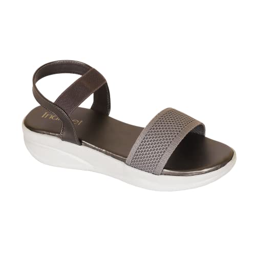 Image of Indifeet - platform heels sandals for women, stylish wedges ladies sandal, woman fashion latest wedge design, women's girls footwear, fancy ladies' flatforms trendy lady best