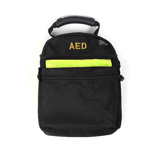 Image of First Aid Bag AED Medical 1st Aid Empty Rescue Defibrillator First Responder Bags for Emergency Critical Healthcare Protection (Bag Only) (Black)