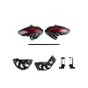 T-Rex Racing No Cut Frame Sliders Case Covers Spool Adapters Compatible Honda 2019-2022 CB500F / CB500X / CBR500R (Red)
