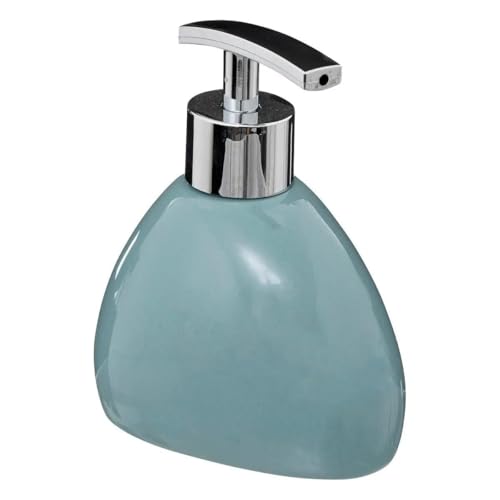 Paris Prix Five Simply Smart - Distributeur de Savon Galet 12cm Bleu Arctique