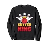Gutter King - Bowling Pins mit Bowlingkugel für Bowlingteam Sweatshirt