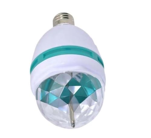 Lâmpada Bola Maluca LED Colorida Giratória - Efeito Globo de Luz Rotativo para Festas, Boates e Deco