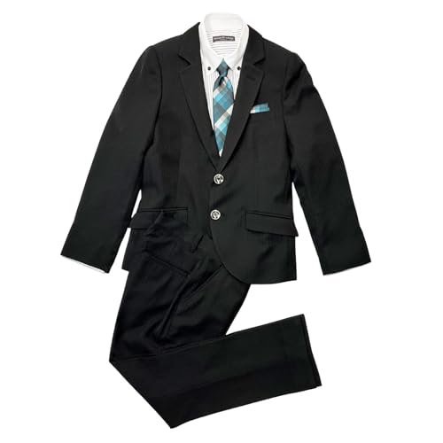 ヒロミチナカノ　キッズフォーマルスーツ　男の子　ブラック　長ズボン　制服　150 hiromichi nakano（ヒロミチナカノ） 入学式 スーツ 男の子 半ズボン