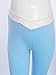 iiniim Maternity Women's Low Rise Under Belly Leggings Skinny Pregnant Comfy Stretch Fashion Activewear Light Blue Small