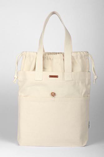 Harry-Kritz-Vertical-Cotton-Canvas-Tote-Bag-with-Drawstring-Closure-for-College-and-Everyday-Use