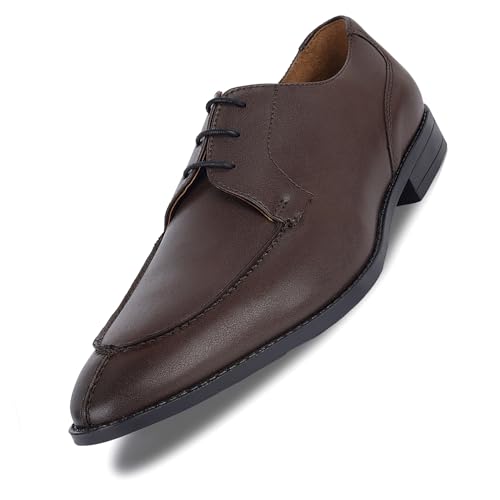 Image of LOUIS STITCH Derby Formal Shoes for Men | Lace-Up Front Cut | Ideal for Business, Casual, Parties (RGFCBU)