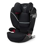 CYBEX Gold Kinder-Autositz Solution S-Fix, Für Autos mit und ohne ISOFIX, Gruppe 2/3 (15-36 kg), Ab ca. 3 bis ca. 12 Jahre, Deep Black