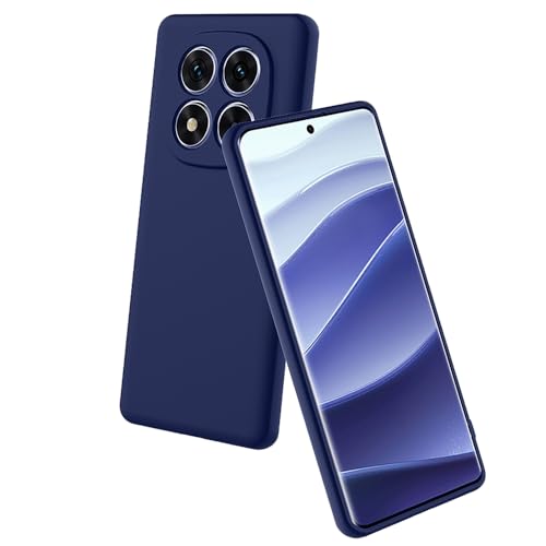 Image of Back Cover for Mi Redmi Note 14 Pro 5G / 14 Pro 4G | Full Camera Protection | Premium Liquid Silicon Case | Flexible Bumper Case for Mi Redmi Note 14 Pro 5G / 14 Pro 4G / Poco X7 5G(Dark Blue)