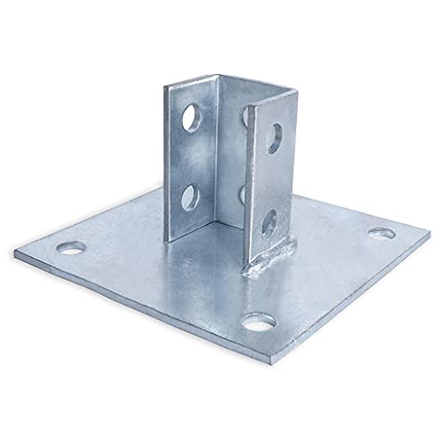 image for Skelang 4 Pcs Strut Post Base, 4 Holes Square Mount 6