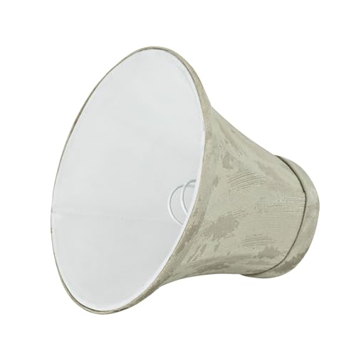 Image of Aspen Creative 30010, Bell Clip-On Chandelier Lamp Shade, Butter Creme, 3 inch Top x 6 inch Bottom x 5 inch Slant Height, Set of 1