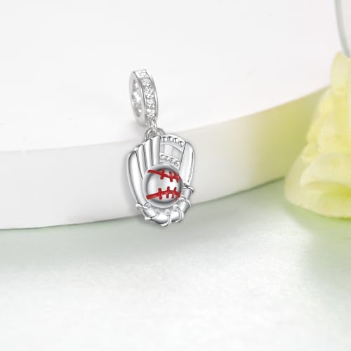 Baseball/Pcikleball/Basketball Charms S925 Sterling Silver Sports Charms Sports Gifts Sports Jewelry Gifts for Women2
