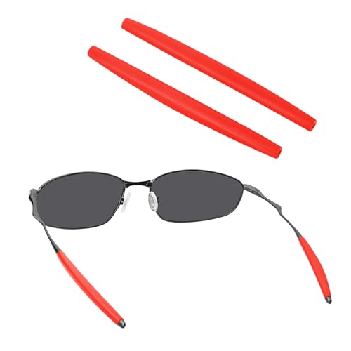 Image of BLAZERBUCK Replacement Temple Sleeves Ear Socks for Oakley Whisker /Juliet /A Wire Sunglass - Red