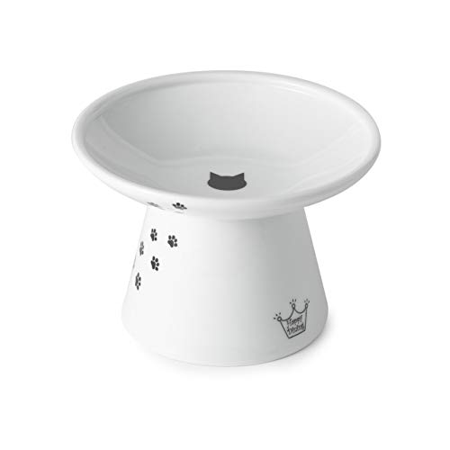 Necoichi Extra Wide Raised Cat Food Bowl (Cat) Kansas 