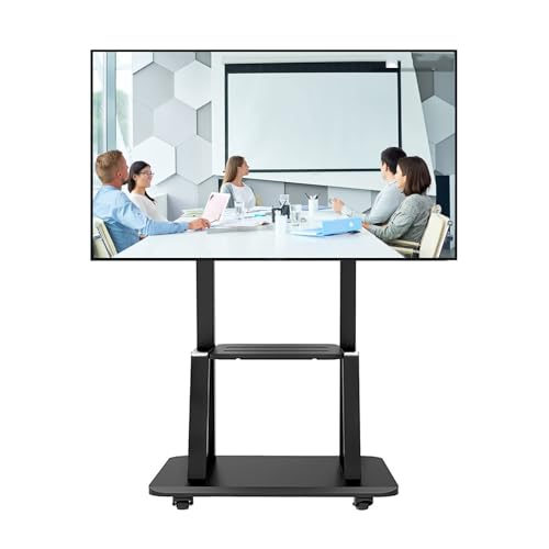 Soporte móvil para TV de piso ajustable para 32-75 pulg miniatura 1