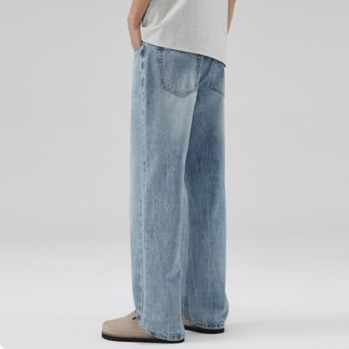 Fashion Ripped Baggy Denim Pants for Men Hip Hop Jean Jogger Long Trousers Streetwear3