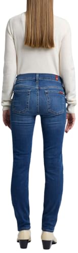 7 For All Mankind Para Mujer. 7U012C44UCH Jeans Roxanne Azul (30), Casual, AlgodóN - 5