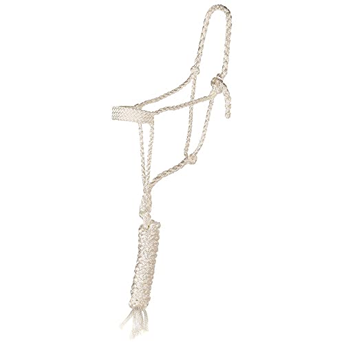 Tough 1 Premium Mule Tape Halter w.Lead White