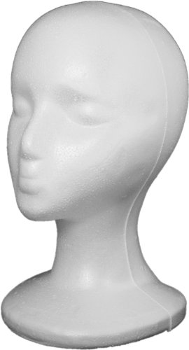Annie Foam Head, White, 1 Ounce