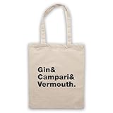 Negroni Classic Cocktail Ingredientes Receta Bolsa de mano, natural, Talla única