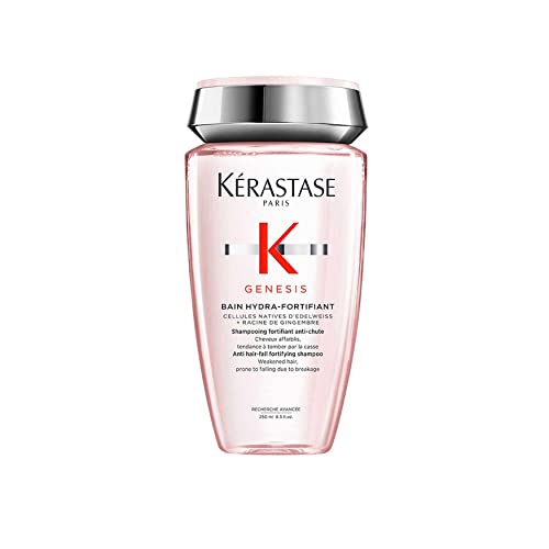 Kérastase Genesis, Champú Fortificante Anticaída, Con Textura En Gel, Para Pelo Fino o Frágil, Bain Hydra-Fortifiant, 250 ml