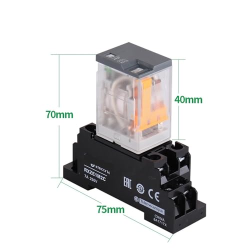 Relé RXM4LB2BD de 14 pins con 4 contactos abiertos para conmutación estable DC24V 3