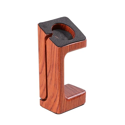 Soporte de carga de madera para reloj inteligente con base elegante de bambú natural 5