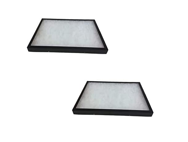 2 Pack of 20 x 14 x 1.25 Riker Display Cases for Collectibles Jewelry Arrowheads & Trade Shows