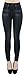 Produktbild dy_mode Damen Thermo Leggings Thermohose mit Innenfutter - WL027 (40/42 - L/XL, WL082-NachtblauSchwarz)