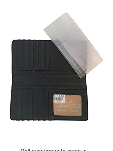 Men Wallet Western Bifold Check Book W054 Cross Black3