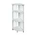 Casual Home 4-Shelf Corner Folding Bookcase, White