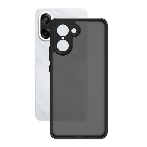 Image of RIGGEAR Shockproof Sleek Hybrid Armor Back Cover Case for OnePlus Nord CE5 / Nord CE 5 5G (Smoke Black Matte PC and Black TPU Bumper)