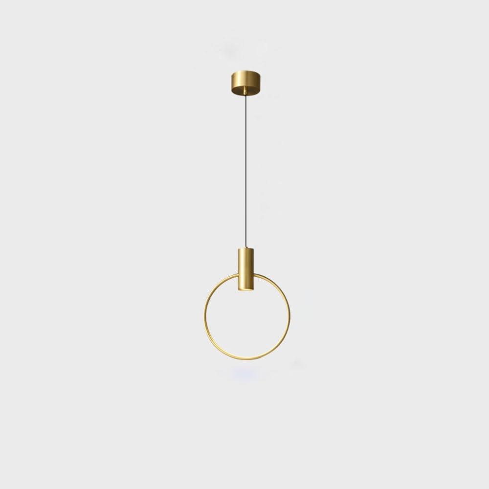 Lustre simple et moderne pour chambre luminaire en cuivre durable