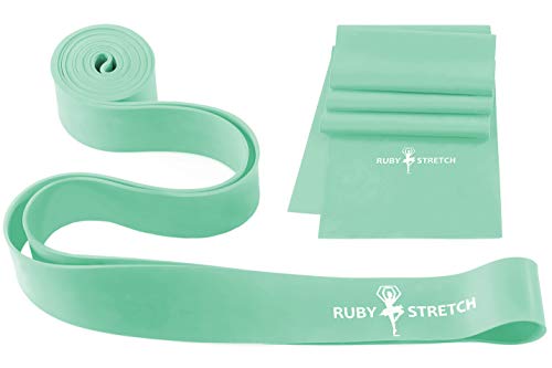 Stretch Bands for Dance and Ballet with Gift Box – Resistance Bands Set for Dancers, Ballerinas, Gymnasts and Cheers – Improve Flexibility, Strength and Split - Colors and Sizes for Kids and Adults