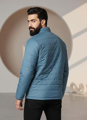 Image of TAGAS JACKET|mans Winter Puffer Jacket| Men's Solid Black Quilted Puffer Jackets | Lightweight Warm Winter Wear | Full Sleeve Front Zip Closure | Casual Outdoor Travel Jacket for Men