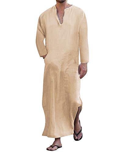 Jacansi Mens Home House Robe Khaki M