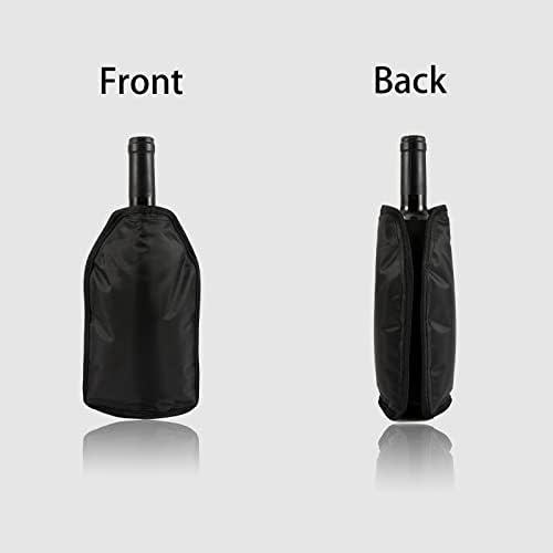 Wine Cooler, Wine Bottle Cooler,Black Wine Cooler for Wine Bottles,Wine Accessories,Wine Cooler Chilling Sleeves, Wine Bucket for Champagne Wine and Beer.Black