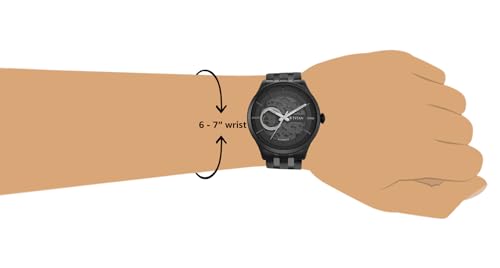 Titan Mens Analog Black Dial Black Band Stainless Steel Watch - Image 7