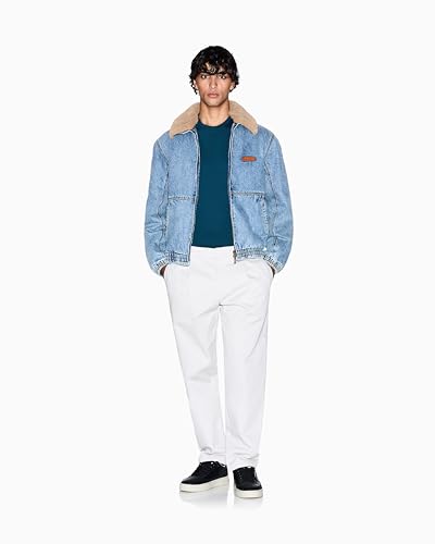 Armani Exchange Men's Solid Colored Basic Pima Crew Neck3