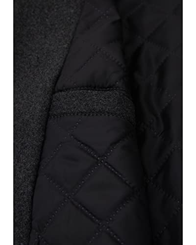 Image of Lisskolo Men's Wool Blend Pea Coat Warm Double Breasted Casual Trench Coat