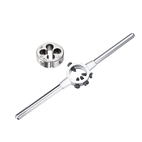 Kit filière 1/4-28 UNF en acier robuste avec porte-outil ajusté