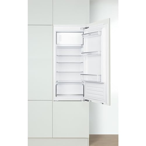 Amica Einbau‑Kühlschrank mit Gefrierfach Festtür‑Technik 1220 mm Nische elektronische Steuerung Inverter‑Motor LED Beleuchtung 122,1 x 54 x 54 cm – Einbau Kühl Gefrierkombination