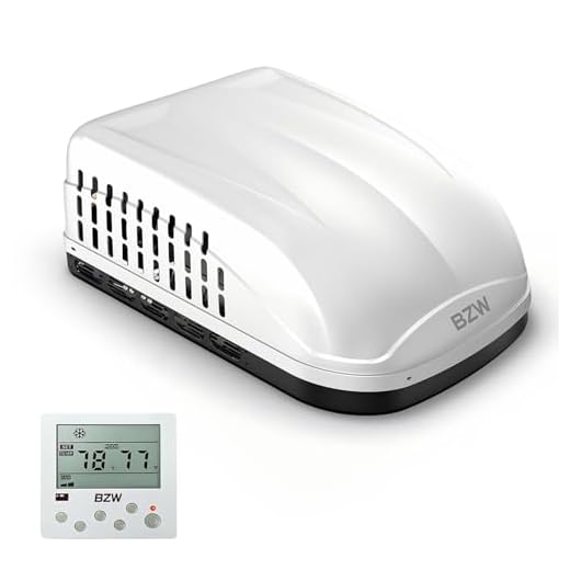 BZW RV Air Conditioner 15000 BTU Non-Ducted | Quiet AC | 110-120V | Cooling Only, Rooftop AC Unit RV | Easy Install | All-in-One Unit | For Camper, Fifth Wheel, Food Trucks, PRO (White)