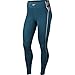 Nike CLN Hyperwarm Tights, Donne Donna, Midnight Turq/Metallic Silver, M